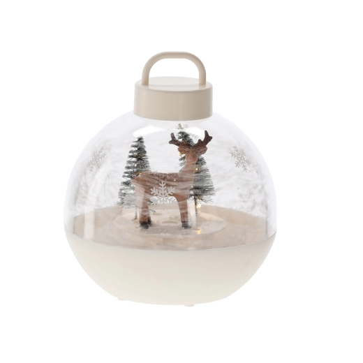 Zauberhafte Winterszene mit Rentier