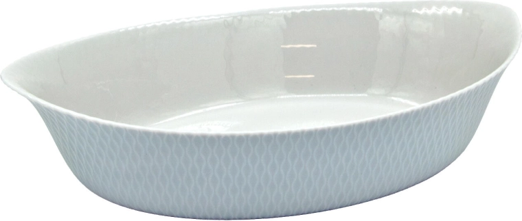 Ovale ovenschaal SMART CUISINE WAVY GRANIT 32 × 20 × 7,4 cm, grijs