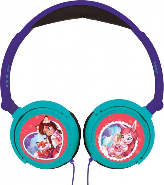 Foldable Kids Wired Headphones ENCHANTIMALS with Volume Limiter