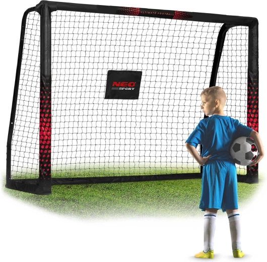 Voetbaldoel Neo-Sport 180 × 120 × 60 cm zwart-rood