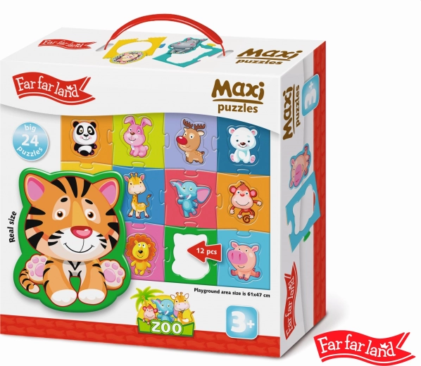 Maxi Puzzle Animaux du Zoo 24 pièces