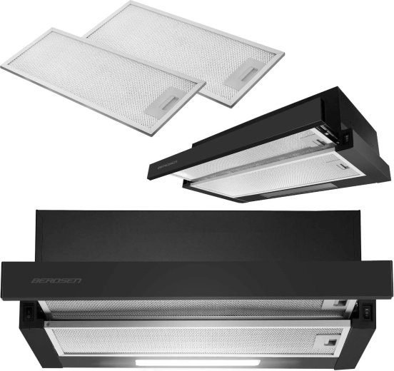 Teleskop-Dunstabzugshaube Berdsen BT-241 60 cm, schwarz