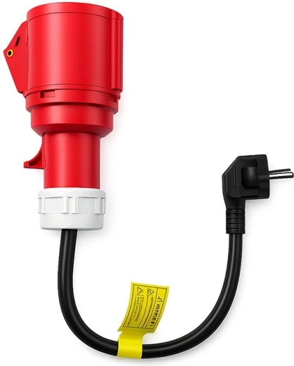 Adaptateur d’alimentation CEE 16 A 5P vers Schuko 230 V pour chargeurs EV