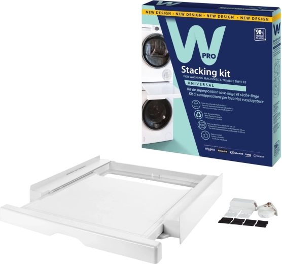 Universal washing machine and dryer stacking kit Wpro SKN101