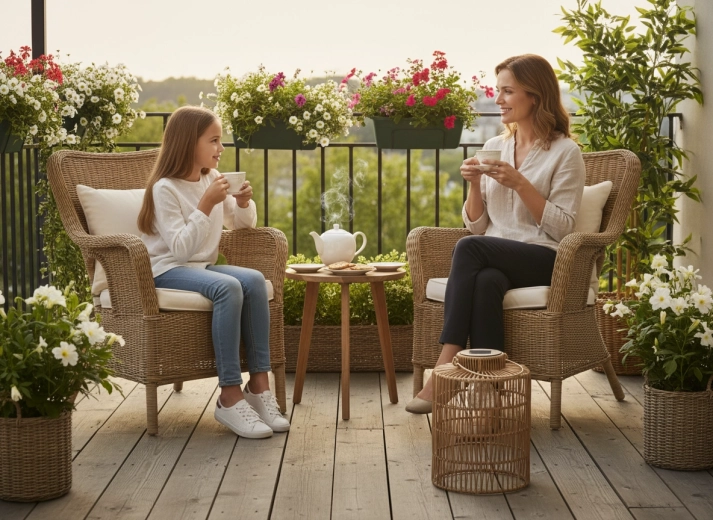 Relaxed ambiance for outdoor seating