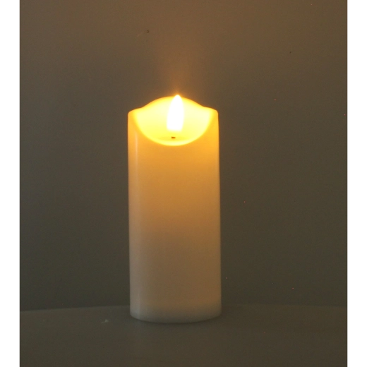 LED-kaars 12,5 cm met vlam-effect, mix van kleuren