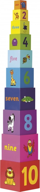 Rainbow Stacking Block Tower