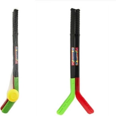 TEDDIES Kids’ Hockey Sticks with Puck 70 cm