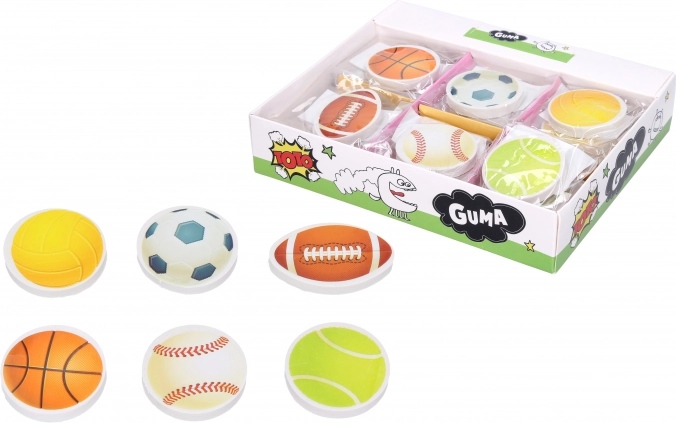 Gomme effaçante à motif sportif