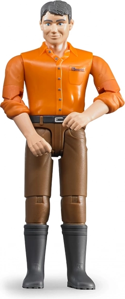 Bworld male figure with brown pants