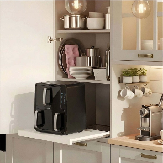 Compact footprint and dual‑zone 2800 W power