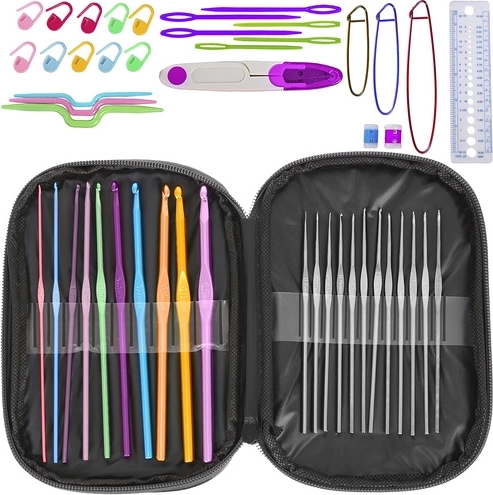 Kreativ-Set zum Häkeln - 50 Teile