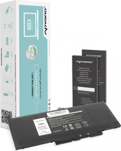 Movano batterij voor Dell Latitude 7390 / 7490 (MYJ96) 7200 mAh 53 Wh