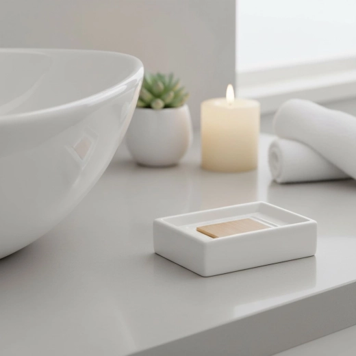 Duurzame keramiek in puur wit