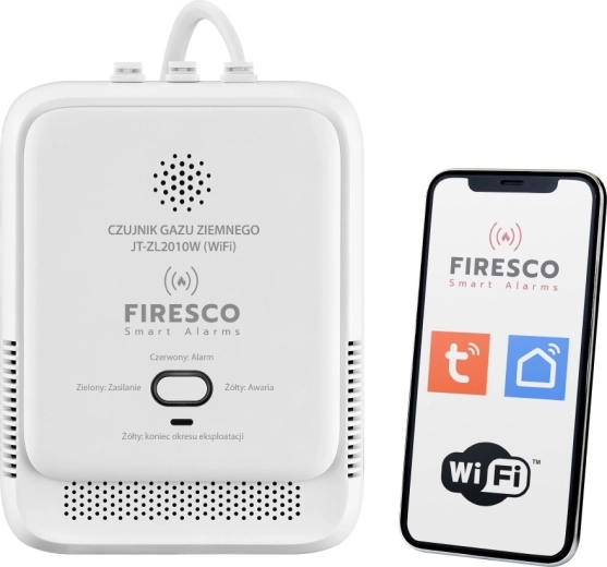 Firesco WiFi natural gas detector (methane CH4) Tuya/Smart Life