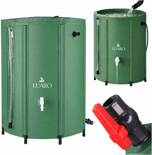 Réservoir pliable pour eau de pluie LUARO 500 l avec robinet