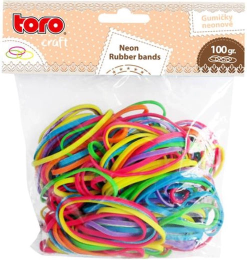 Neon hair and bracelet elastics 100 g