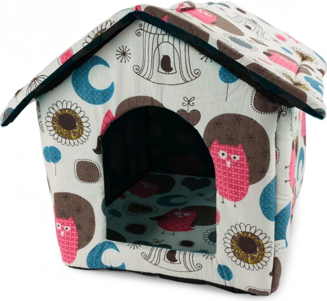 Haus für Hunde und Katzen XL bunte Räder mit schwarzem Zentrum – XL