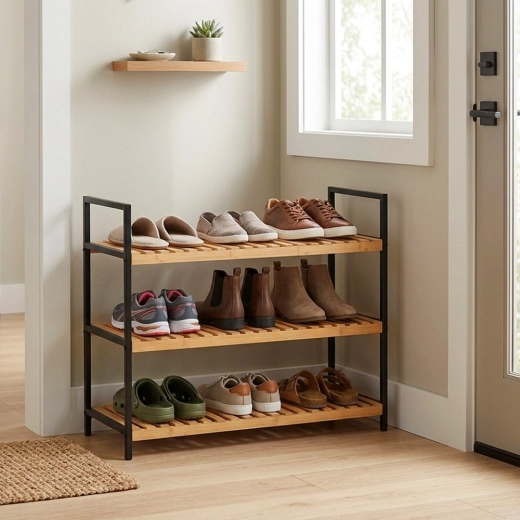 Trois niveaux pour mieux organiser les chaussures