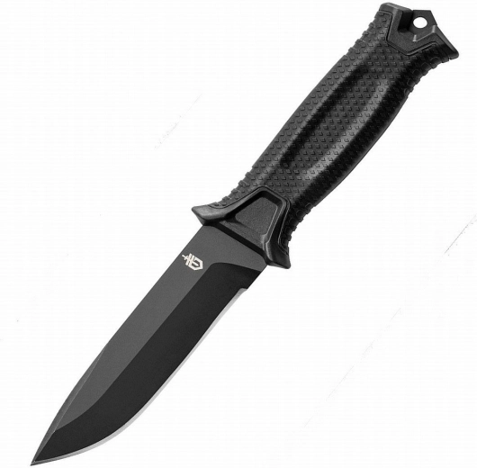 Gerber StrongArm – Outdoor-Messer, schwarz, glatte Schneide