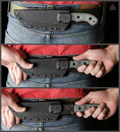 Quick draw and comfortable belt carry