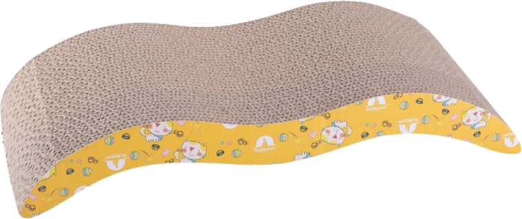 Durable corrugated cardboard with playful design