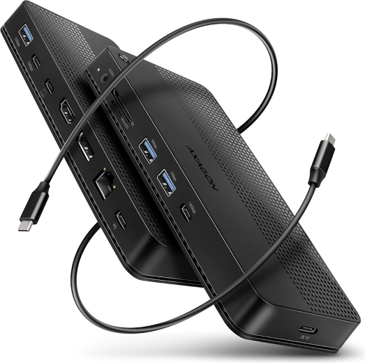 Multi‑poorts USB‑hub 12‑in‑1 AXAGON HMC-U4, USB4 40 Gb/s, 8K‑video, PD 100 W
