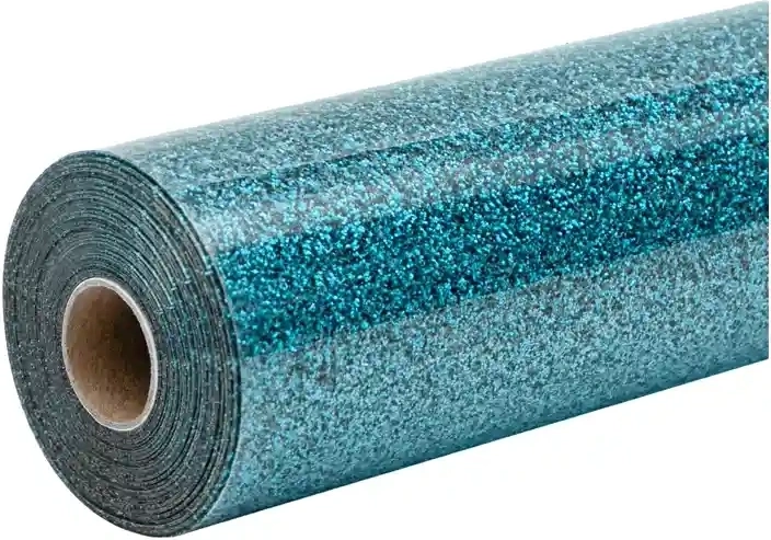 HTVRONT glinsterende thermotransferfolie 30,5 × 90 cm blauw