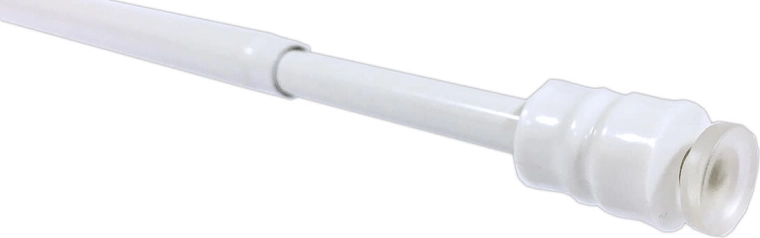 Telescopic café tension rod 25–40 cm, white