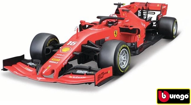 Bburago Ferrari F1 2019 SF90 Leclerc op schaal 1:18
