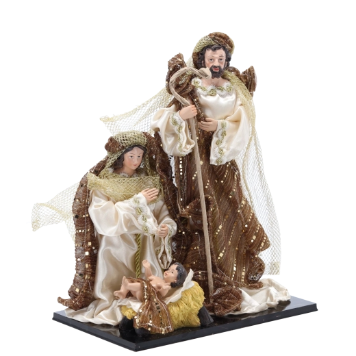 Elegante goldene Akzente und textile Gewandwirkung