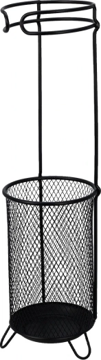 Sturdy metal construction in black