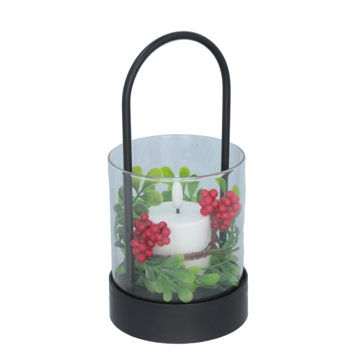 Elegante Laterne mit Glasabdeckung