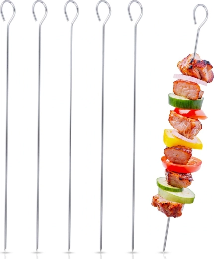 Vilde stainless steel skewers 30 cm, set of 6