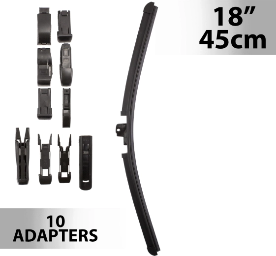 Scheibenwischer Carguard 45 cm mit 10 Adaptern