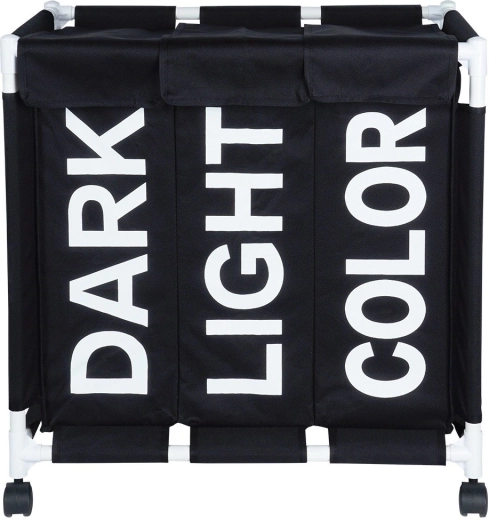 Drei Fächer mit klarer Kennzeichnung