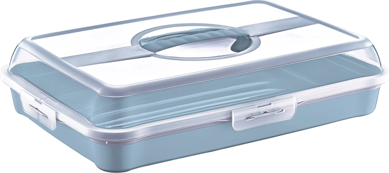 Boîte de transport pour gâteaux et pâtisseries Party-Butler Nordic Blue 43 × 29,5 × 10,5 cm