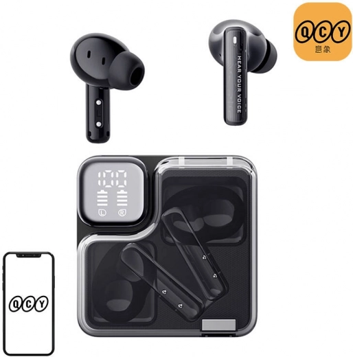 Draadloze oordopjes TWS QCY MeloBuds Neo T31 zwart