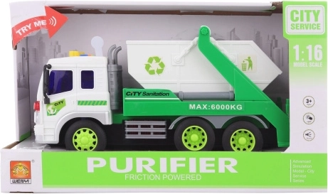 Car with Container and Sound and Light Effects