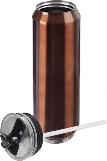 Bequemes Trinken dank klappbarem Trinkaufsatz und Strohhalm