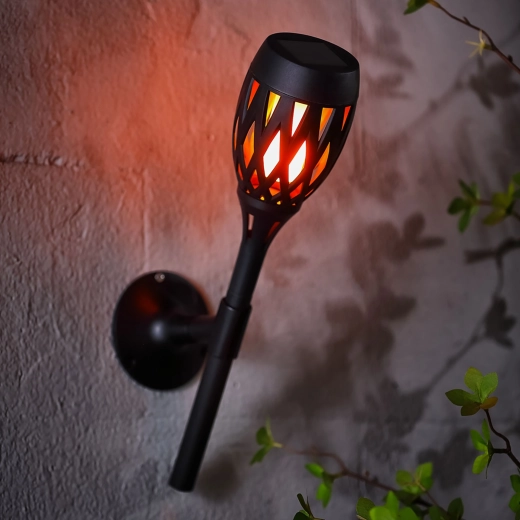 Zonne-LED-lamp met vlameffect 3-in-1