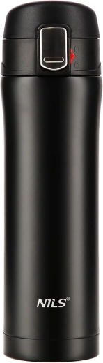 Thermoflasche NILS Camp, 430 ml, schwarz