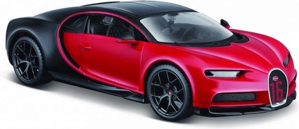 Modelauto Bugatti Chiron Sport zwart-rood