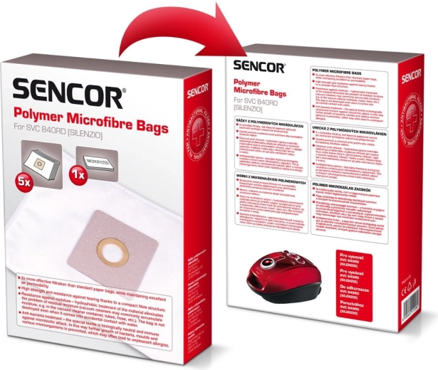 Sacs microfibres Sencor pour aspirateur SVC 840