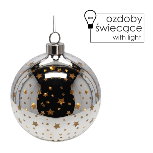 Design argenté élégant avec étoiles