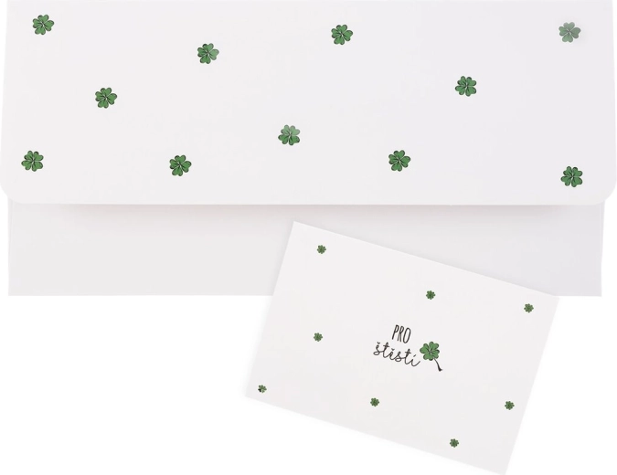 Enveloppe cadeau en papier « Pour la chance » 22 × 11 cm
