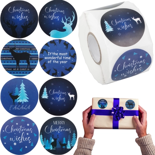 Christmas Stickers Roll 500 Pieces