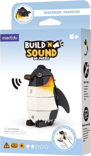 3D-puzzel MierEdu Bouw en luister – pinguïn