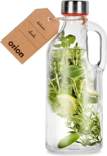 Glass bottle with handle 550 ml