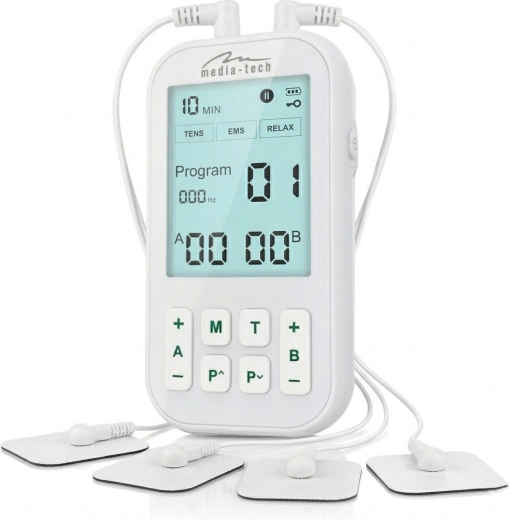 Media-Tech Muskelmassagegerät und Elektrostimulator TENS/EMS
